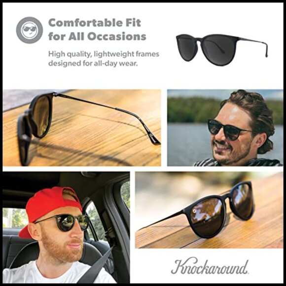 Polarized Round Sunglasses with UV400 Protection, Polycarbonate Frame main image 6